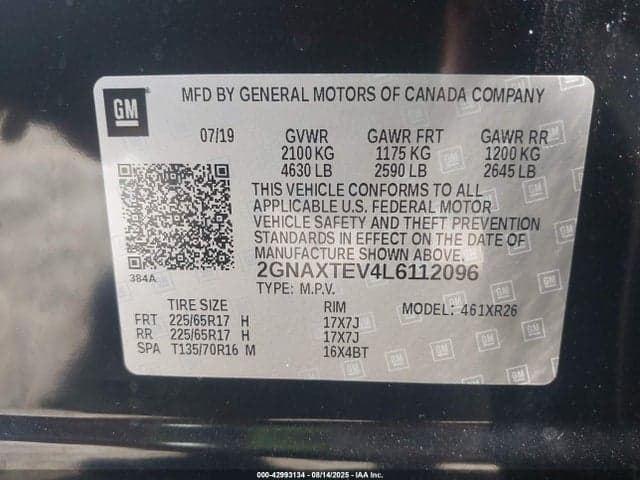 2020 CHEVROLET EQUINOX AWD 2FL 9