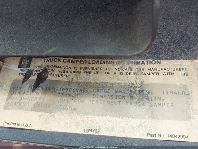 1983 CHEVROLET K10 9