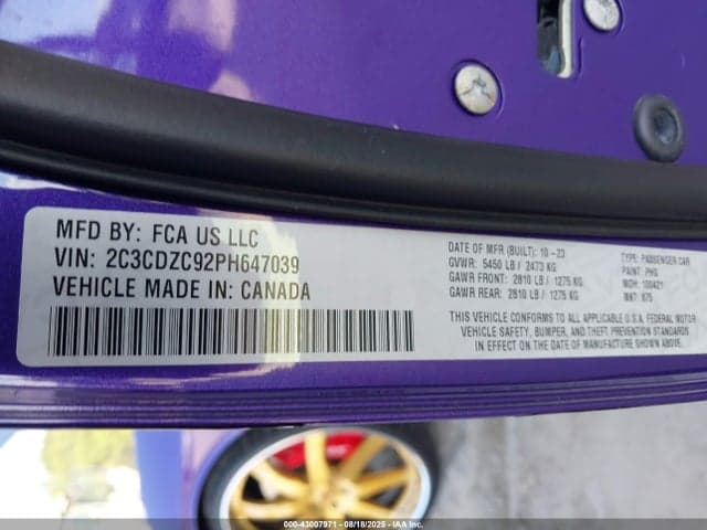 2023 DODGE CHALLENGER SRT HELLCAT JAILBREAK 9
