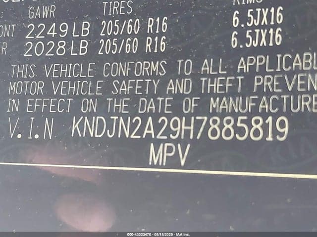 2017 KIA SOUL 9