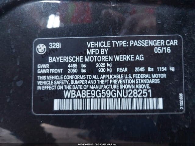 2016 BMW 328I 9