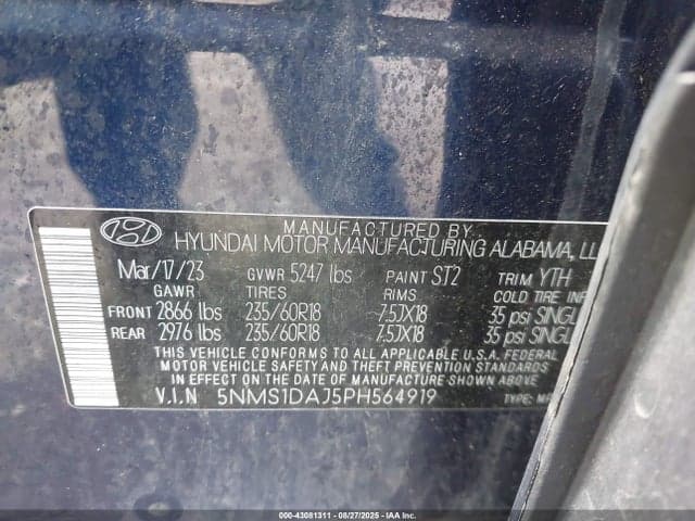 2023 HYUNDAI SANTA FE SE 9