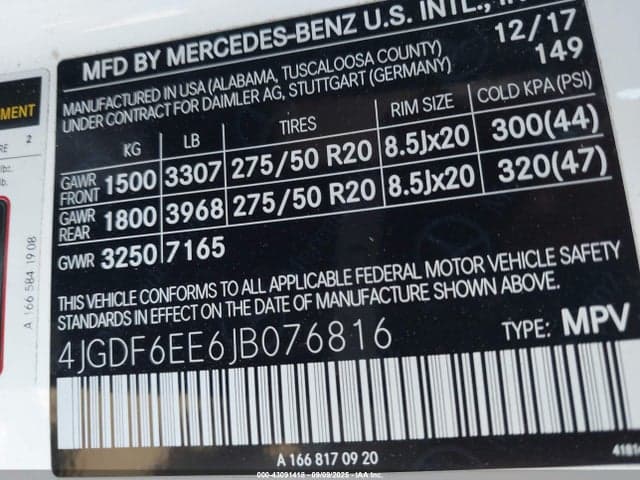 2018 MERCEDES-BENZ GLS 450 4MATIC 9