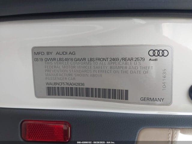 2019 AUDI A5 45 PREMIUM 9