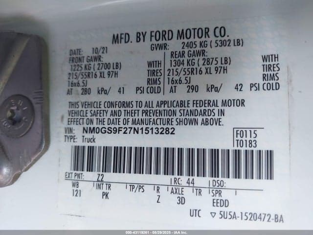 2022 FORD TRANSIT CONNECT XLT PASSENGER 9