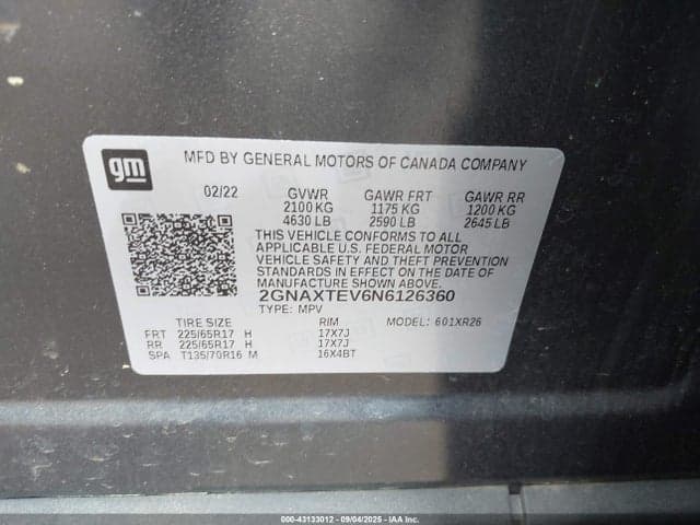 2022 CHEVROLET EQUINOX AWD 2FL 9
