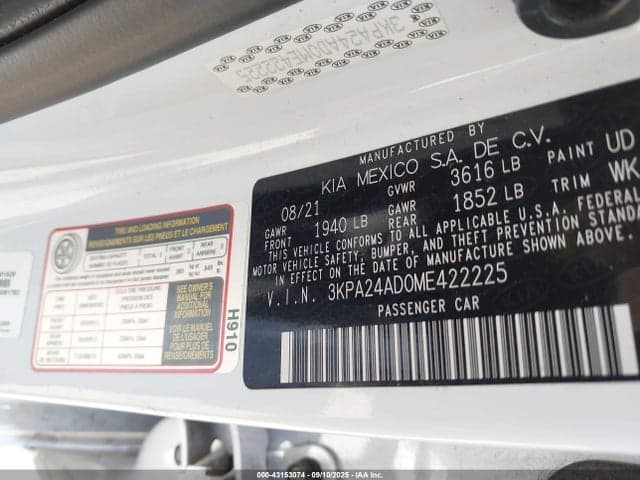 2021 KIA RIO S 9