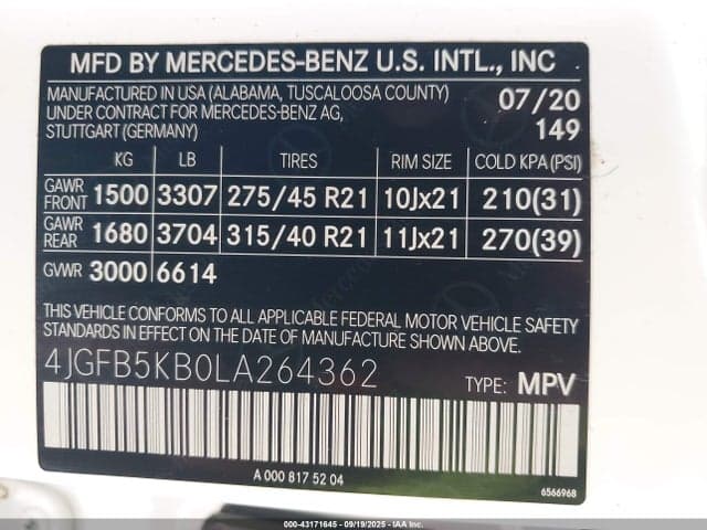 2020 MERCEDES-BENZ GLE 450 4MATIC 9