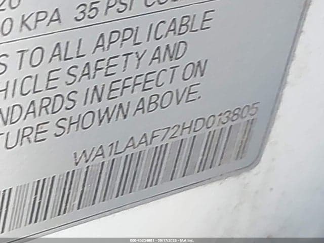 2017 AUDI Q7 3.0T PREMIUM 9