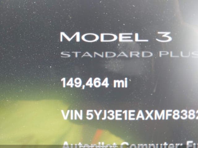 2021 TESLA MODEL 3 STANDARD RANGE PLUS REAR-WHEEL DRIVE 16