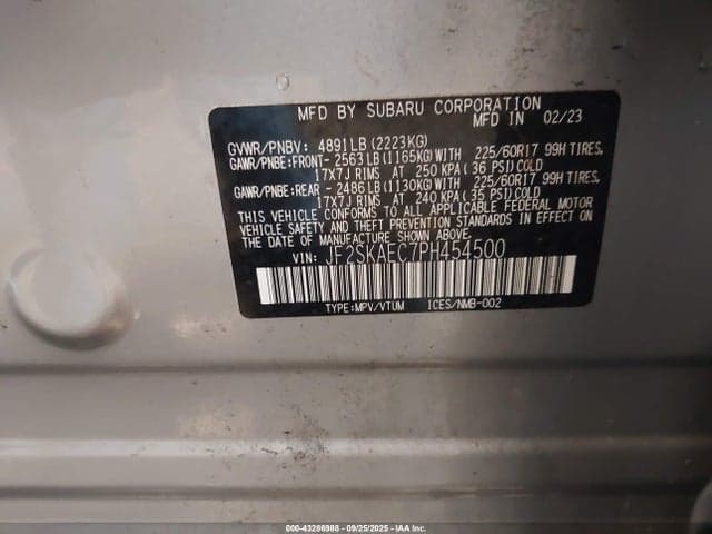 2023 SUBARU FORESTER PREMIUM 9