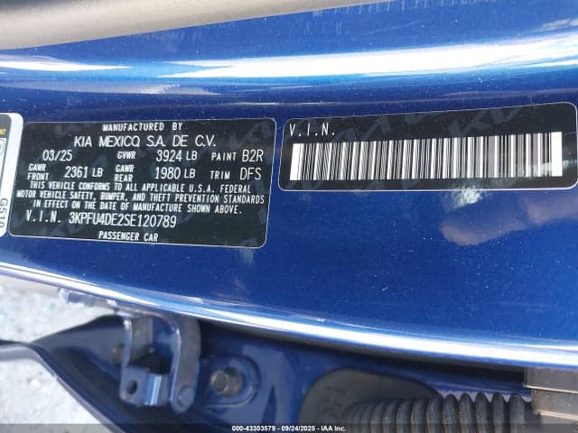 2025 KIA K4 EX 9