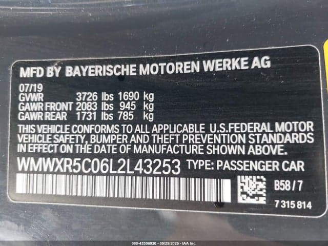 2020 MINI HARDTOP COOPER 9
