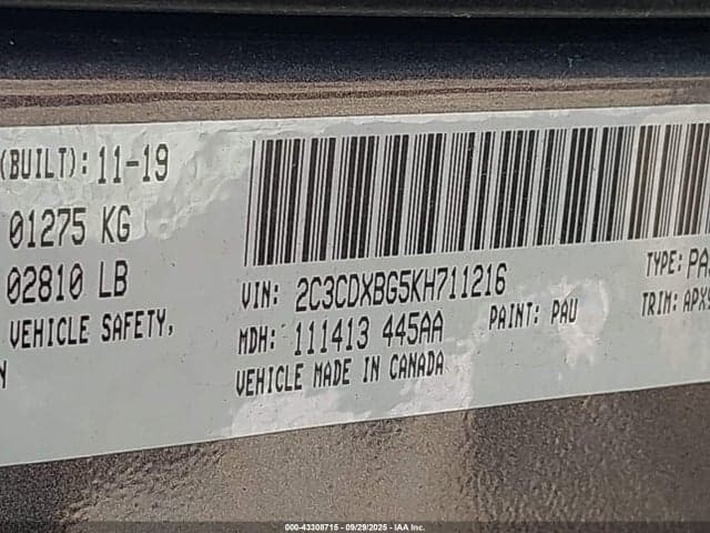 2019 DODGE CHARGER SXT 9