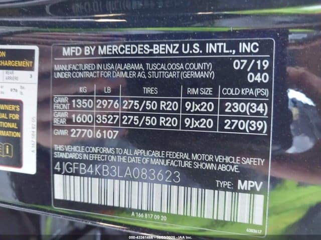 2020 MERCEDES-BENZ GLE 350 4MATIC 9