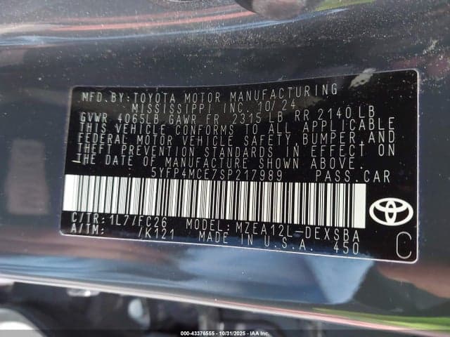 2025 TOYOTA COROLLA SE 9