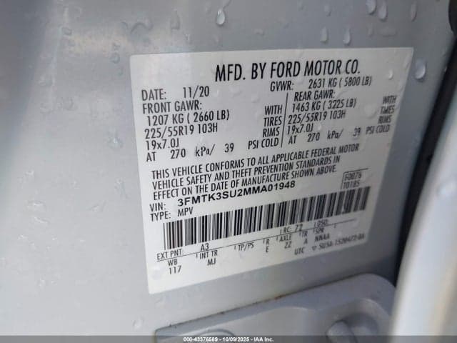 2021 FORD MUSTANG MACH-E PREMIUM 9