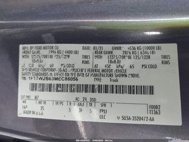 2021 FORD F-250 XLT 9