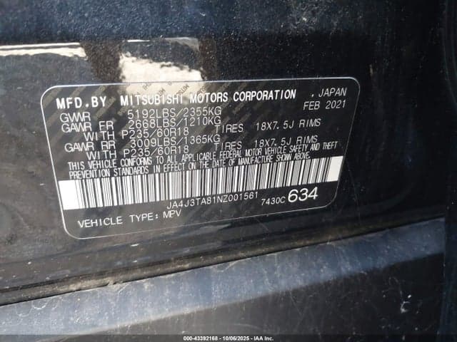 2022 MITSUBISHI OUTLANDER ES 2.5 2WD 9