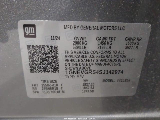 2025 CHEVROLET TRAVERSE AWD LT 9