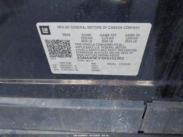 2019 CHEVROLET EQUINOX LS 9