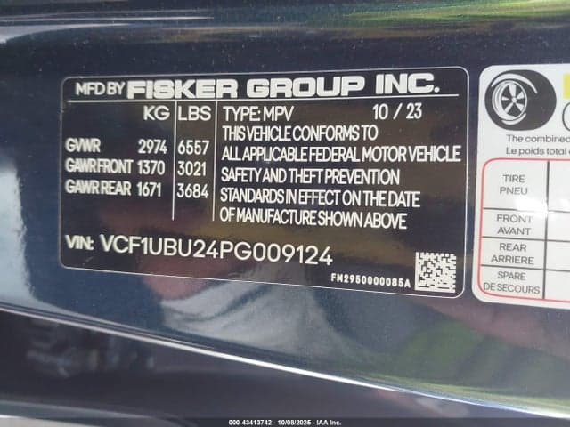 2023 FISKER OCEAN ULTRA 9
