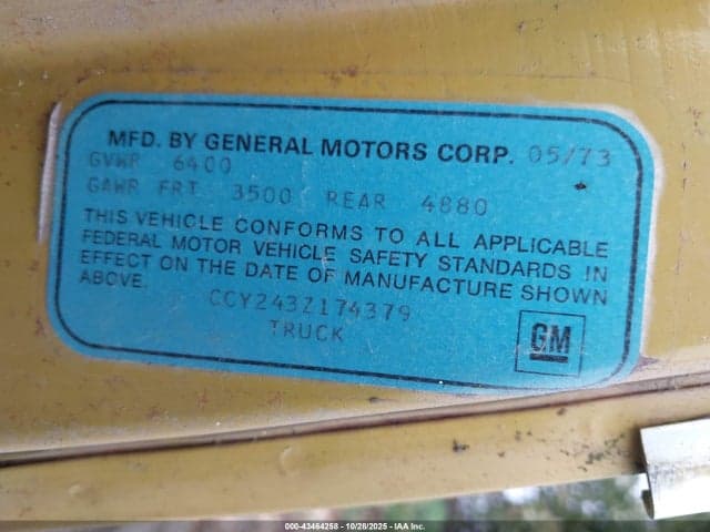 1973 CHEVROLET PU 8