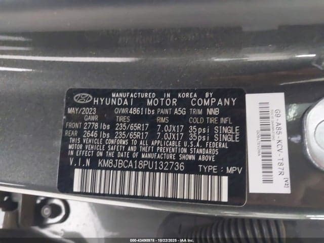 2023 HYUNDAI TUCSON HYBRID BLUE 9