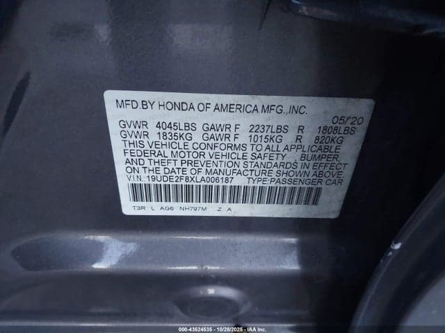 2020 ACURA ILX PREMIUM A-SPEC PACKAGES/W/TECHNOLOGY/A-SPEC PKG 9