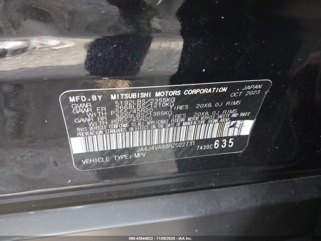 2024 MITSUBISHI OUTLANDER SE 2.5 9