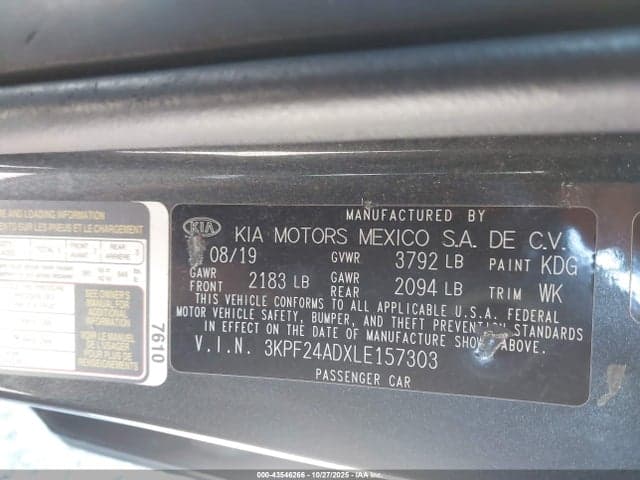 2020 KIA FORTE LXS 9