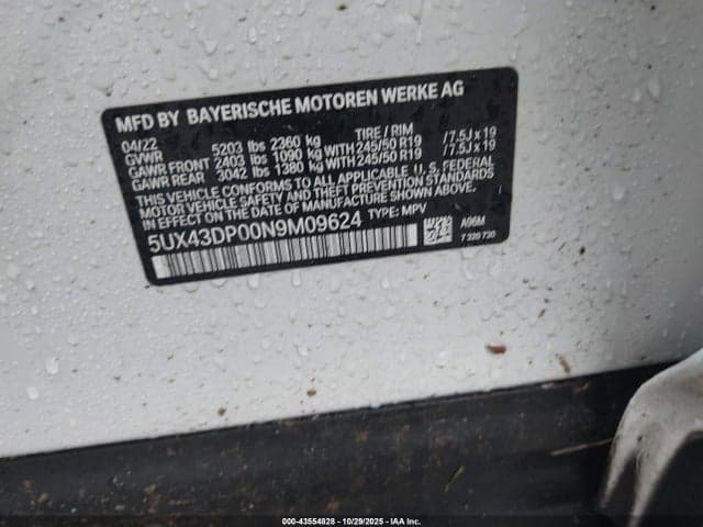 2022 BMW X3 SDRIVE30I 9