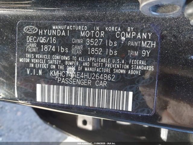 2017 HYUNDAI ACCENT SE 9