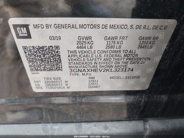 2019 CHEVROLET EQUINOX LS 9