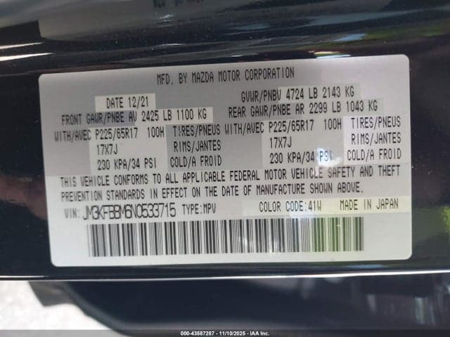 2022 MAZDA CX-5 2.5 S SELECT 9