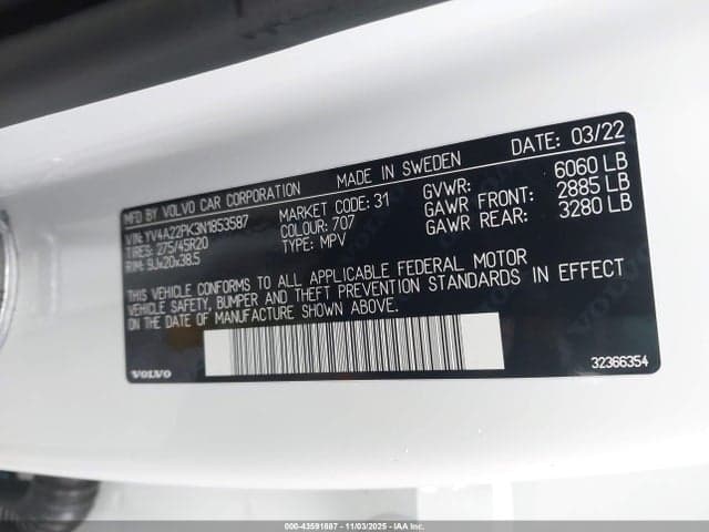2022 VOLVO XC90 T6 MOMENTUM 7 PASSENGER 9