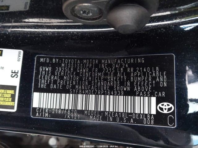 2024 TOYOTA COROLLA LE 9