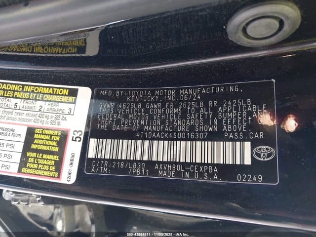 2025 TOYOTA CAMRY XSE 9