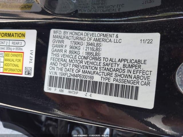 2023 HONDA CIVIC SPORT 9