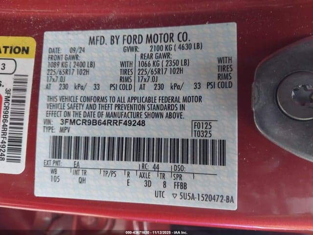 2024 FORD BRONCO SPORT BIG BEND 9