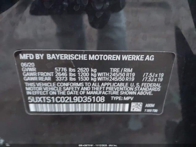 2020 BMW X3 PHEV XDRIVE30E 9