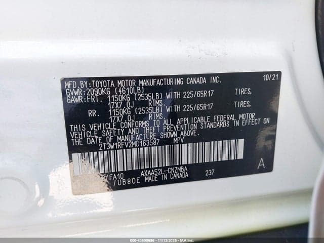 2021 TOYOTA RAV4 XLE 9