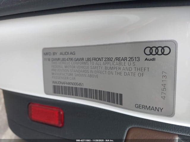 2019 AUDI A4 45 PREMIUM 9