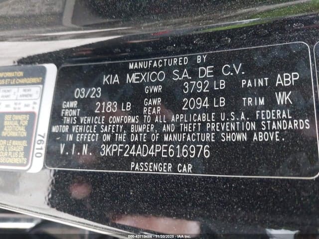 2023 KIA FORTE LXS 9