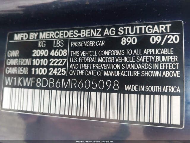 2021 MERCEDES-BENZ C 300 SEDAN 9