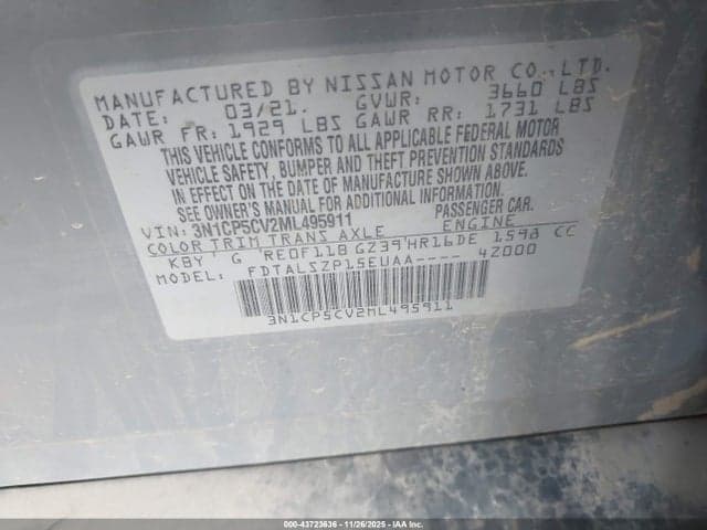 2021 NISSAN KICKS SV XTRONIC CVT 9