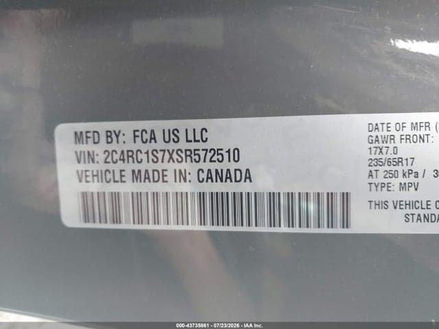 2025 CHRYSLER PACIFICA HYBRID SELECT 9