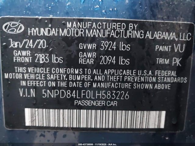 2020 HYUNDAI ELANTRA SEL 9