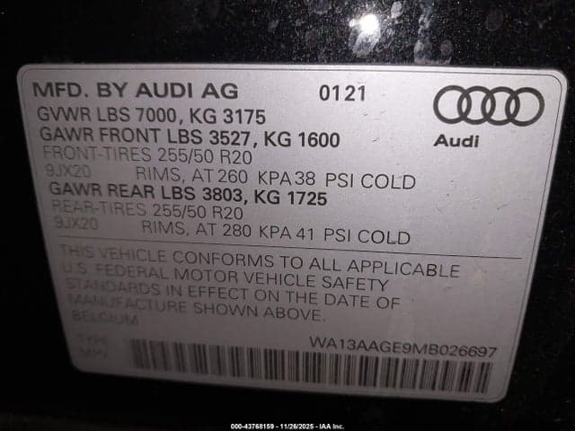2021 AUDI E-TRON SPORTBACK PRESTIGE QUATTRO 9