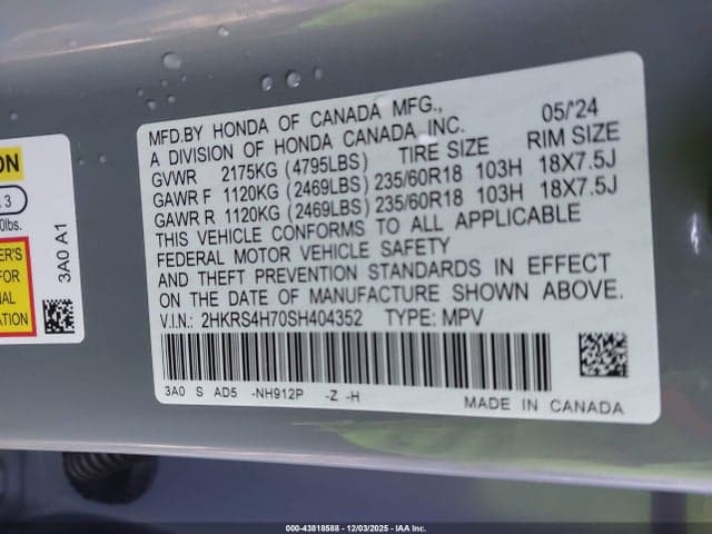 2025 HONDA CR-V EX-L AWD 9